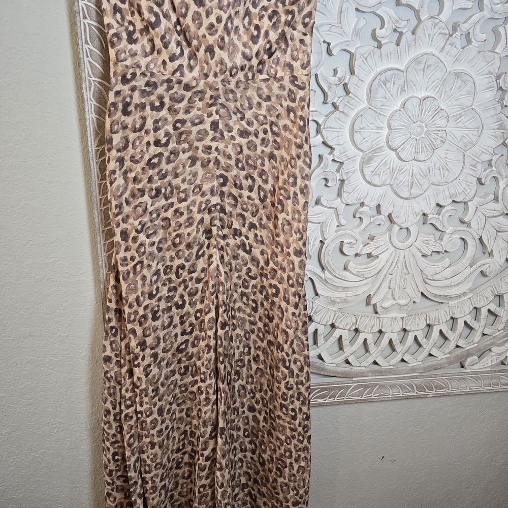 Zimmermann Women's Melody Strapless Maxi Dress in Leopard Size 1 - Picture 2 of 12